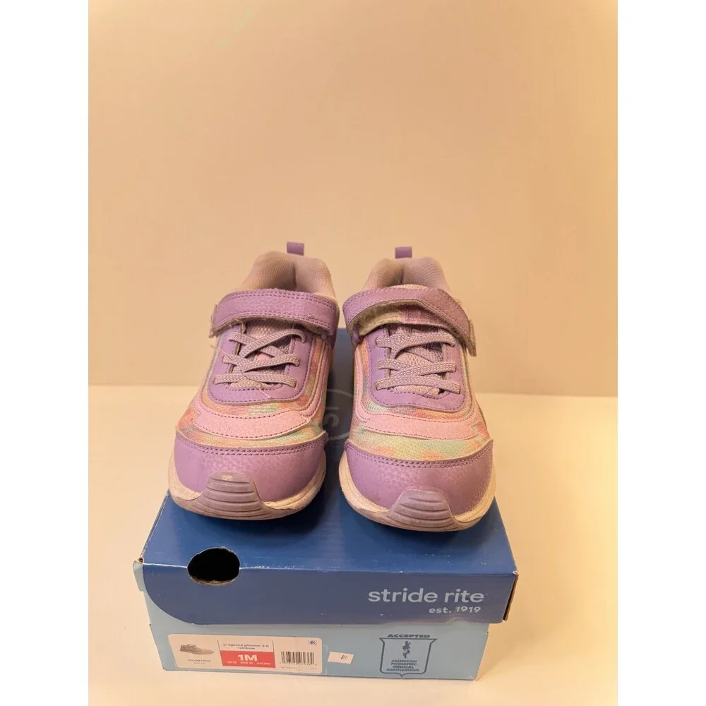Stride Rite Girls Sneakers Purple Multicolor US 1 Youths